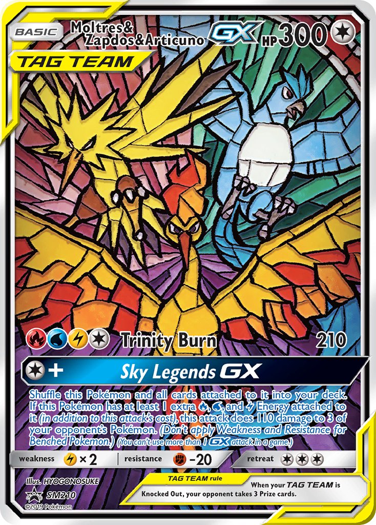 Moltres Zapdos Articuno GX SM210